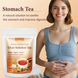 VAEYAE 20 Pcs Natural Ulcer Solution Tea, for Stomach Ease and Support Digestive Discomfort, Warm Stomach Healthy Digestion Herbal Tea, Daily Ulcer Healing Nourishing Tea