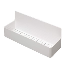 Towa Sangyo 39208 Bathroom Rack, Magnetic Type SQ Magnet, Bath Pocket, Wide, 11.1 x 3.7 x 4.4 inches (28.3 x 9.4 x 11.2 cm), White