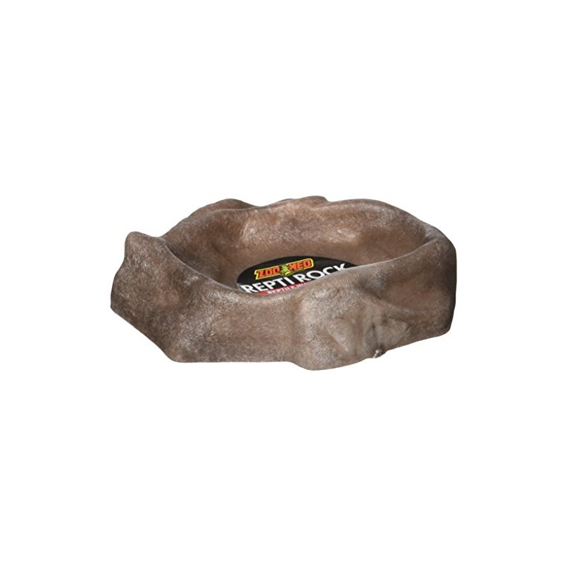 Zoo Med Repti Rock Reptile Water Dish for Fish, X-Small,Black
