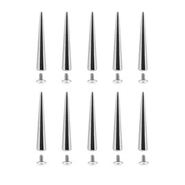 EXCEART Punk Spikes Cone Spikes Rivets Leather Hole Punch Cutter Tools for DIY Crafts Leather Supplies 10pcs