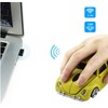 Wireless Classic Beetle Mouse 2.4GHz Optical USB Mouse with Headlights,