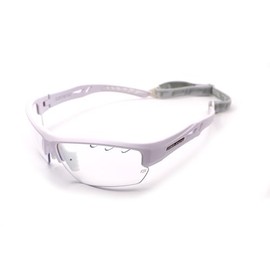 FAT PIPE Floorball & Unihockey Eagle Eye Junior Safety Glasses with IFF Certificate for Tested Quality (White)