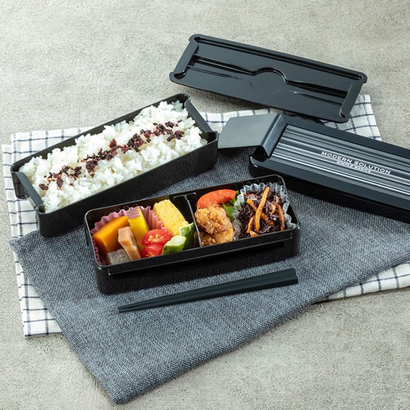 Iwasaki Industrial Lunch Box, 2-Tier, 24.0 fl oz (680 ml),
