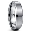Cloyo Tungsten Carbide Rings for Men Women Wedding Bands Brushed