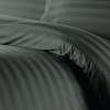 Ev Dekor® Double Duvet Cover Set Hotel Quality Stripes Satin