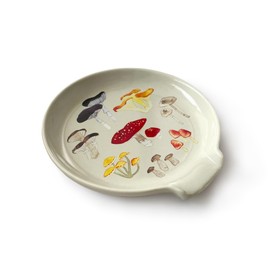 Eghver Mushroom Spoon Rest for Stove Top, Spoon Holder for Kitchen Counter, Utensil Ladle Holder, Spatula Rest, Cute Kitchen Accessories