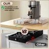 Compact Clear Acrylic Coffee Pods Drawer Organizer Compatible with Nespresso