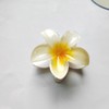 Flower Hair Clips, 3Pcs Summer Claw Clips Plumeria Flower Yellow
