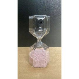 IKEA New IKEA TILLSYN Decorative hourglass, clear glass/light Pink, 6 ¼ " Hour Glass