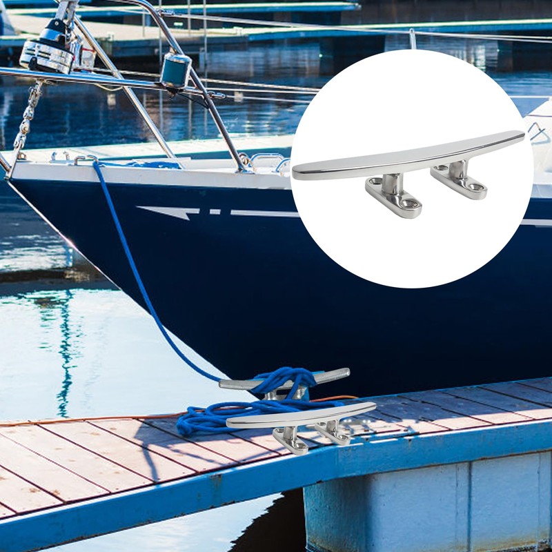VEITHI 6 inch 316 Stainless Steel Dock Cleat Marine Boat