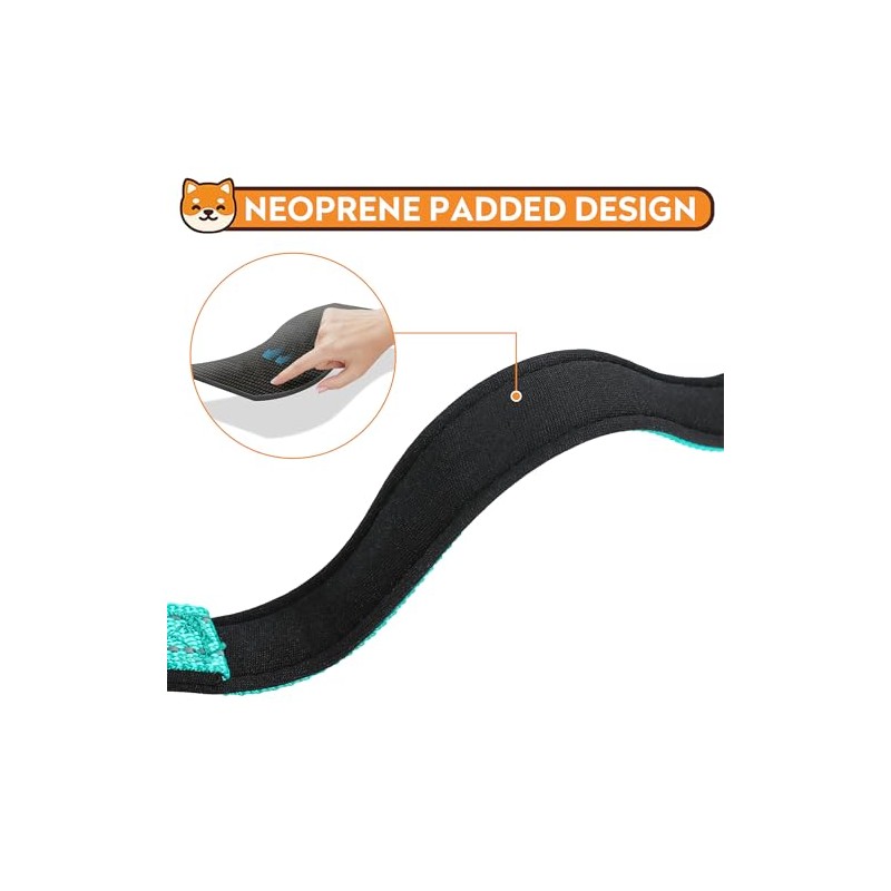 Collar reflectante para perro y gato, ajustable de neopreno suave