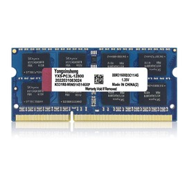 DDR3 / DDR3L 4GB Laptop RAM 1600MHz PC3L/PC3-12800 SODIMM Non-ECC Unbuffered 1.35V/1.5V 2Rx8 Dual Rank 204 Pin CL11 Notebook Computer Memory Upgrade Module(Blue)