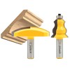 Yonico 16212 Elegant 2 Bit Crown Cap Molding Router Bit