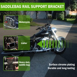 Saddlebag Rail Support Bracket Compatible with Harley Touring, Street Glide, Road King, Electra Glide FLT, FLHT, FLHR, FLTR, FLHX 1985-2008, Replaces 90718-79C 90720-79C