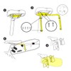 HXBER Bike Saddle Bag Stabilizer Bracket Bike Tail Bag Mount