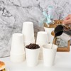 MOUMOULIFE 12OZ Hot Coffee Paper Cups (300 Pack), White Disposable