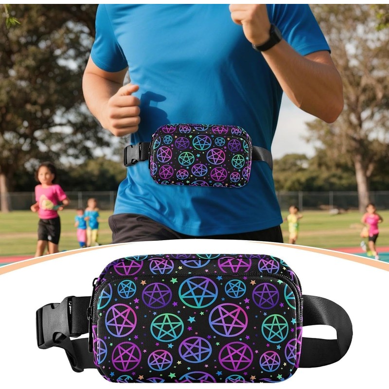 Riñonera Para Mujer Bolsa Reflectante Con Correa Ajustable