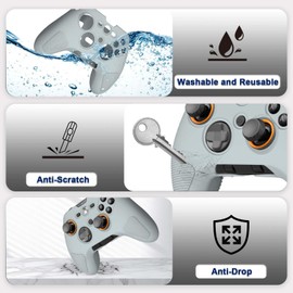 FIOPAZ for Scuf Valor Pro Silicone Case, Soft Skin Cover Only for Scuf - Valor Pro Controller Accessories, Drop, Dust and Scratch Resistant Protector, Gray