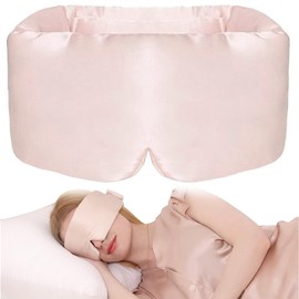 Guyode Eye Mask Sleeping Mask Adjustable Sleeping Mask Shade Sleeping Mask Women Comfortable Soft and Comfortable Sleeping Mask Men Women Children for Travel Nap (Pink)