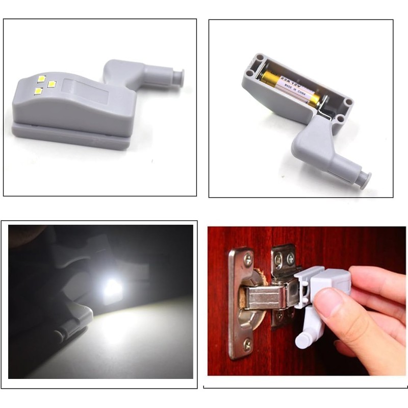 Tyenaza Pack of 10 Smart Touch Switch Sensor Light, LED