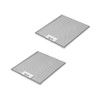 Aluminium Filters for Extractor Fan Kit, Pack of 2 267 x 305 x 9 mm - Adaptability: "Elica".