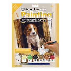 Royal & Langnickel 11 x 15 inch Beagle Puppy Pre-Printed Paint by Number Painting Set