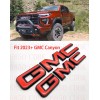 Auto Front & Rear GMC Red Black OVERLAY Emblem Badge