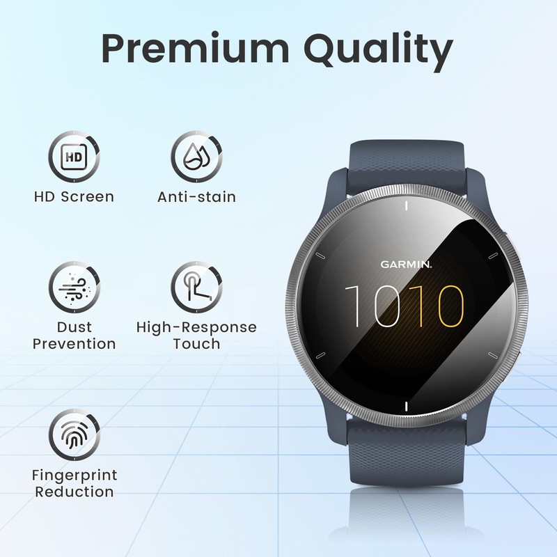 TECHO Screen Protector Compatible with Garmin Venu 2 Protective Film
