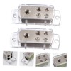 LABRIMP 2pcs Car Power Distribution Block Ways Splitter Box for
