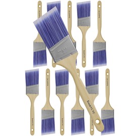 DoubYCYC Paint Brushes - 12 Pack, 2" Angle Brushes, Paint Brush Set, Paint Brushes for Walls, Stain & All Oil Paints - Home Improvement - Interior & Exterior Use