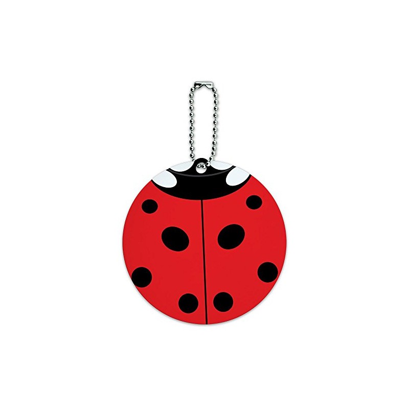 Lady Bug Ladybug Insect Round Luggage ID Tag Card Suitcase