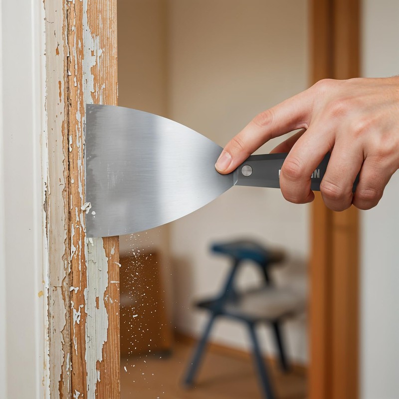 MARKSON Putty Knife 4", Scraper Tool Stainless Steel Blade, Paint