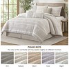 LANCO MODERN LIFESTYLE 7 Piece Queen Comforter Set, Beige, Elegant