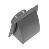 4" Inch Gray Plastic Vent Cover Grille - Non-Return Air