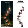 Lighthouse Solar Windchimes Outdoor Lighthouse Decorative Wind Chimes Solar Hanging
