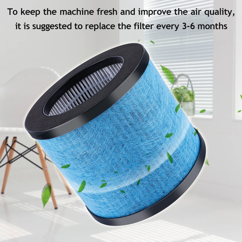 KEEPOW TPAP002 Hepa Filter Replacement Compatible with TOPPIN TPAP002 HEPA