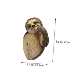 Totority Sloth Outdoor Garden Decor Resin Animal Pendant for Unique Hanging Statue for Garden Adorn Durable Decoration for Home for Animal Theme Parties