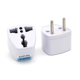 2X Travel Adapters US to EU Europe Asia Plug Universal Charger Outlet Converter