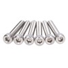 50Pcs Hex Socket Cup Head Screw Galvanized Steel M4 for