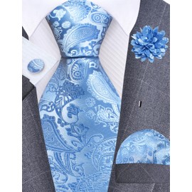 GUSLESON - Juego de gemelos para hombre de 3.15 pulgadas (8 cm), Azul bebé, general
