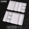 Set of 12 Interlocking Desk Drawer Organizer Tray Dividers Plastic