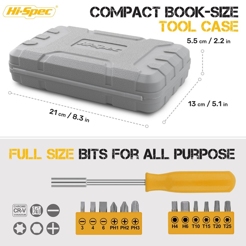 Hi-Spec 24-Piece Household Tool Set for Women - Compact Small