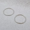 925 Sterling Silver Hoop Earrings - Small Thin Handcrafted -