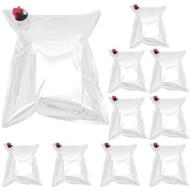 MAGICLULU 10pcs Wine Purse Refill Bags Refill Bladders 5L Wine Purse Replacement Bags Refill Dispenser Bag Refillable Wine Replacement Storage Pouch with Spout for Wine