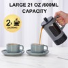 YOLIFE French Press Coffee Maker, 21 oz Small Coffee Tea