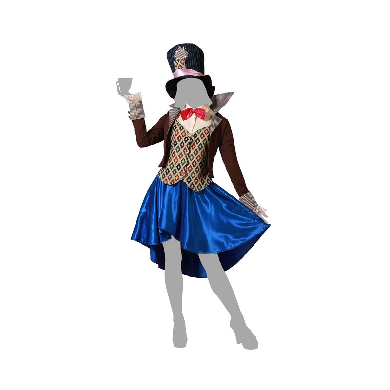 ATOSA Women's Mad Hatter, Brown Costume Outerwear (Pack of 12),