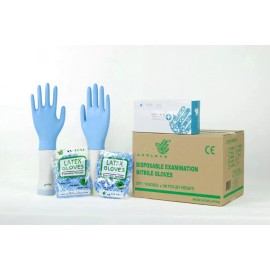 Basic Axglove  Latex-Free & Powder-Free Medical Nitrile Exam Gloves - Box of 100