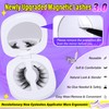 Natural Magnetic Eyelashes with Applicator Reusable Manga Magnetic Lashes Natural