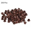 sourcing map 200Pcs Screw Hole Plugs, 10mm(3/8") Dia Plastic Snap