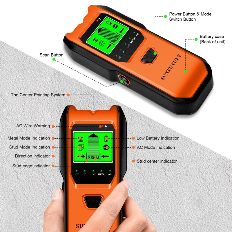 Stud Finder Wall Scanner - 5 in 1 Electronic Stud